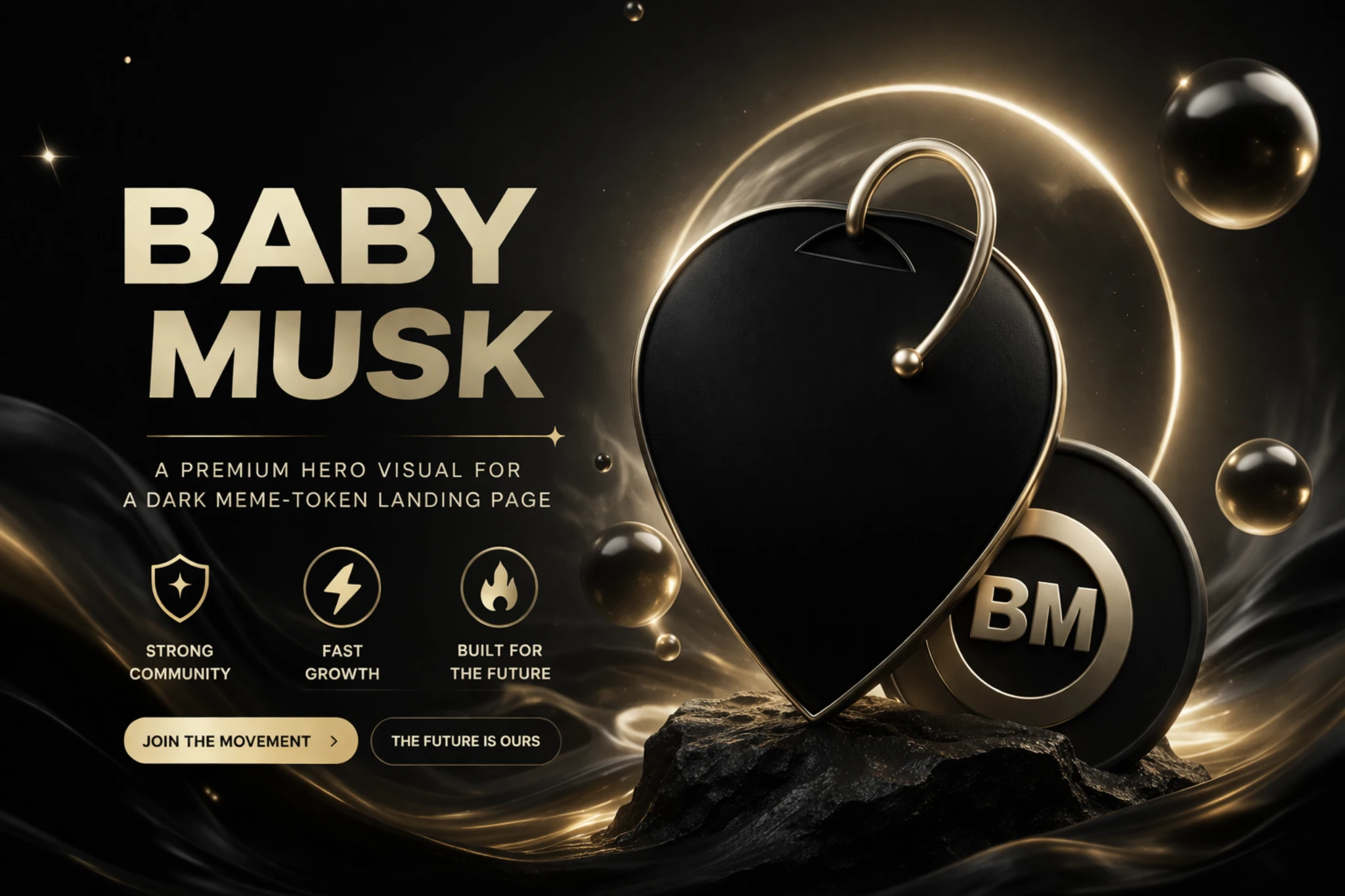 Baby Musk hero illustration